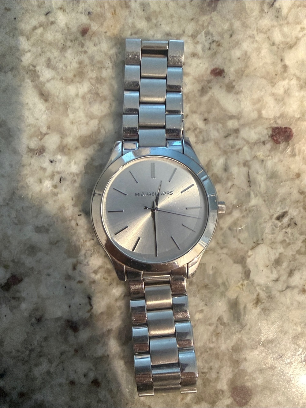 Michael Kors Women’s Silver-Tone Stainless Steel Bracelet Watch